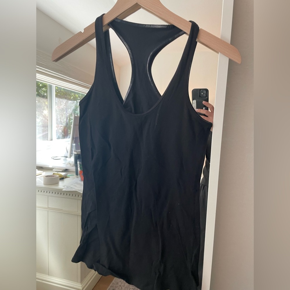 Lulu lemon black tank size 6